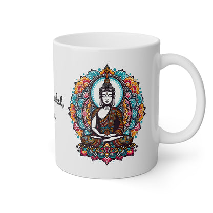 Buddha Tasse - bunte Lotusblumen mit Zitat - MFunke Shop