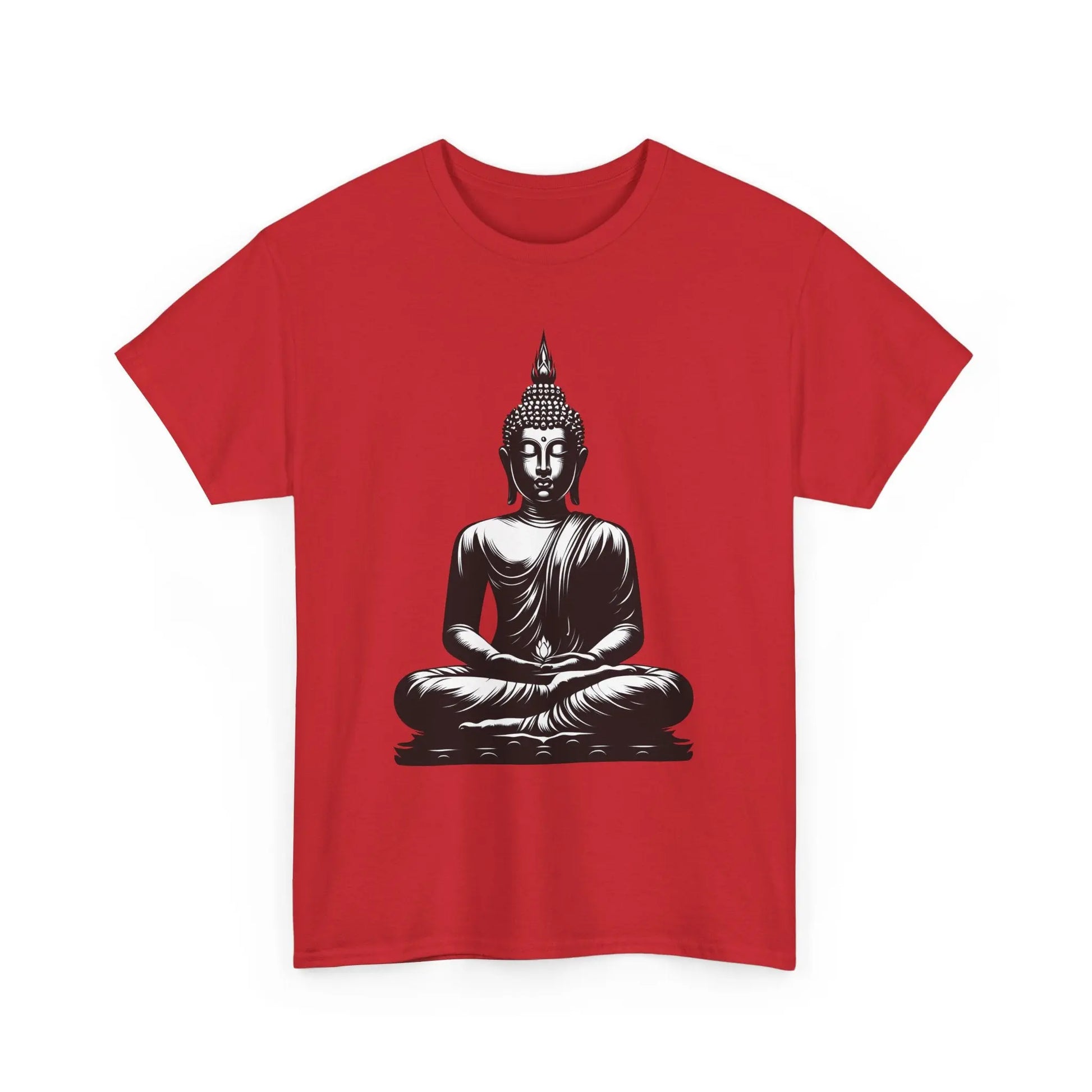 Buddha T-Shirt für Ruhe & Gelassenheit Unisex -  Rot MFunke Shop