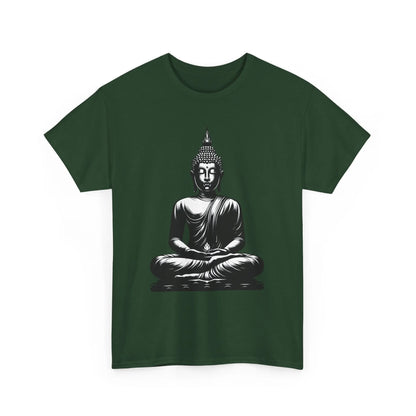 Buddha T-Shirt für Ruhe & Gelassenheit Unisex -  Dunkelgrün MFunke Shop