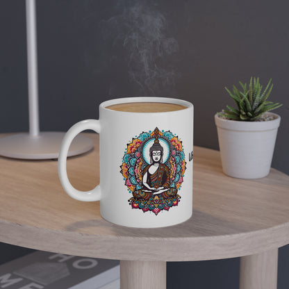 Buddha Tasse - bunte Lotusblumen mit Zitat - MFunke Shop