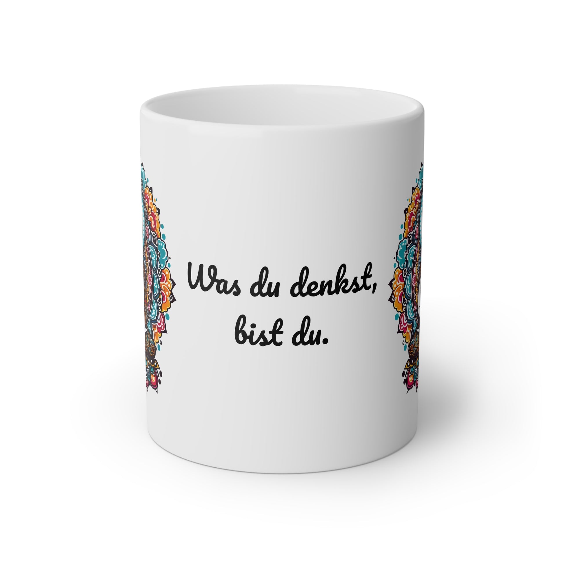 Buddha Tasse - bunte Lotusblumen mit Zitat - MFunke Shop
