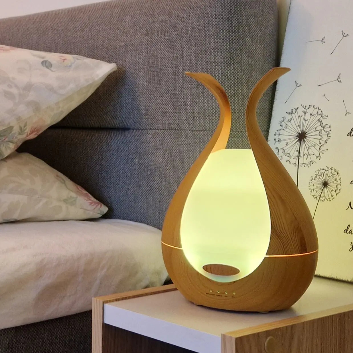 Aroma Diffuser helles Licht Ambiente