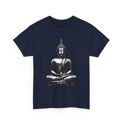 Buddha T-Shirt für Ruhe & Gelassenheit Unisex -  Marineblau MFunke Shop