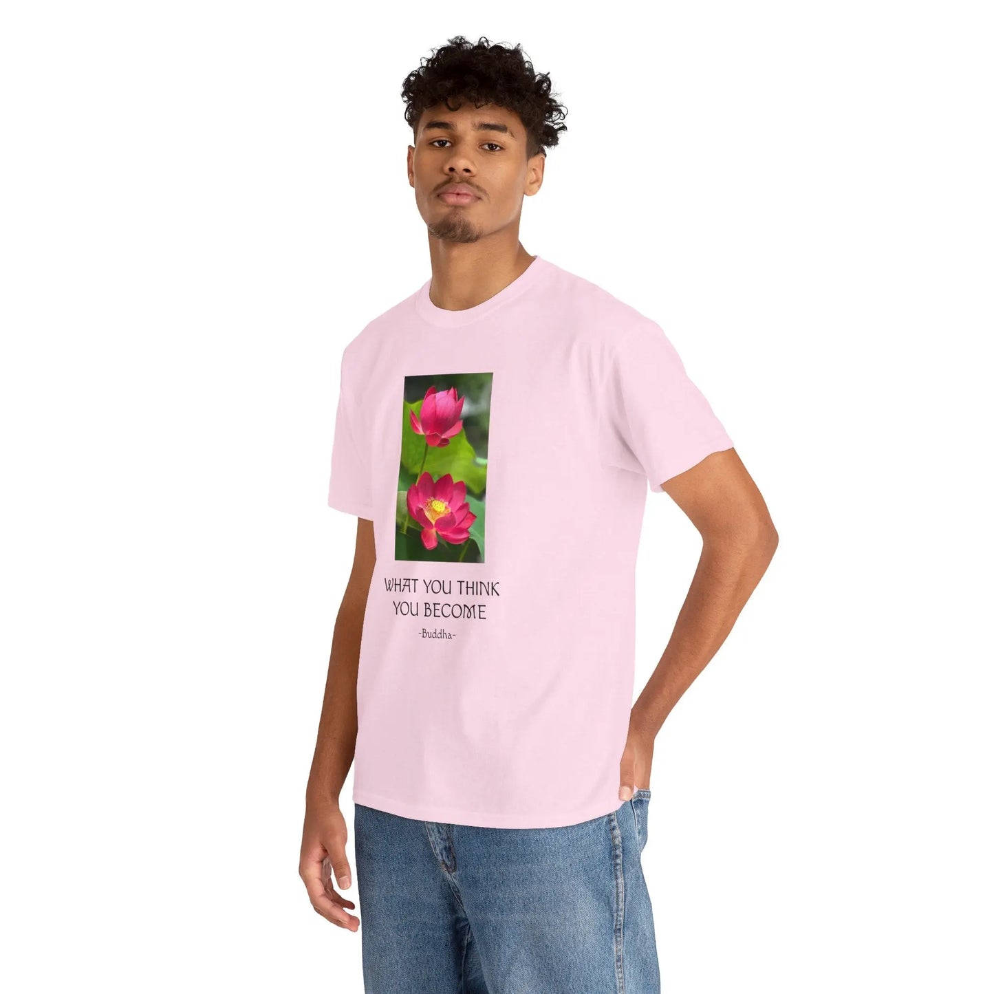 Lotusblüte mit Buddha-Zitat Unisex T-Shirt MFunke Shop