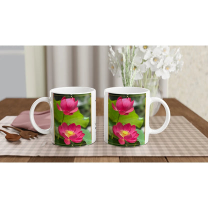 Lotusblüte Namaste Tasse Keramiktasse MFunke Shop Achtsamkeit Gelassenheit Relax Meditation