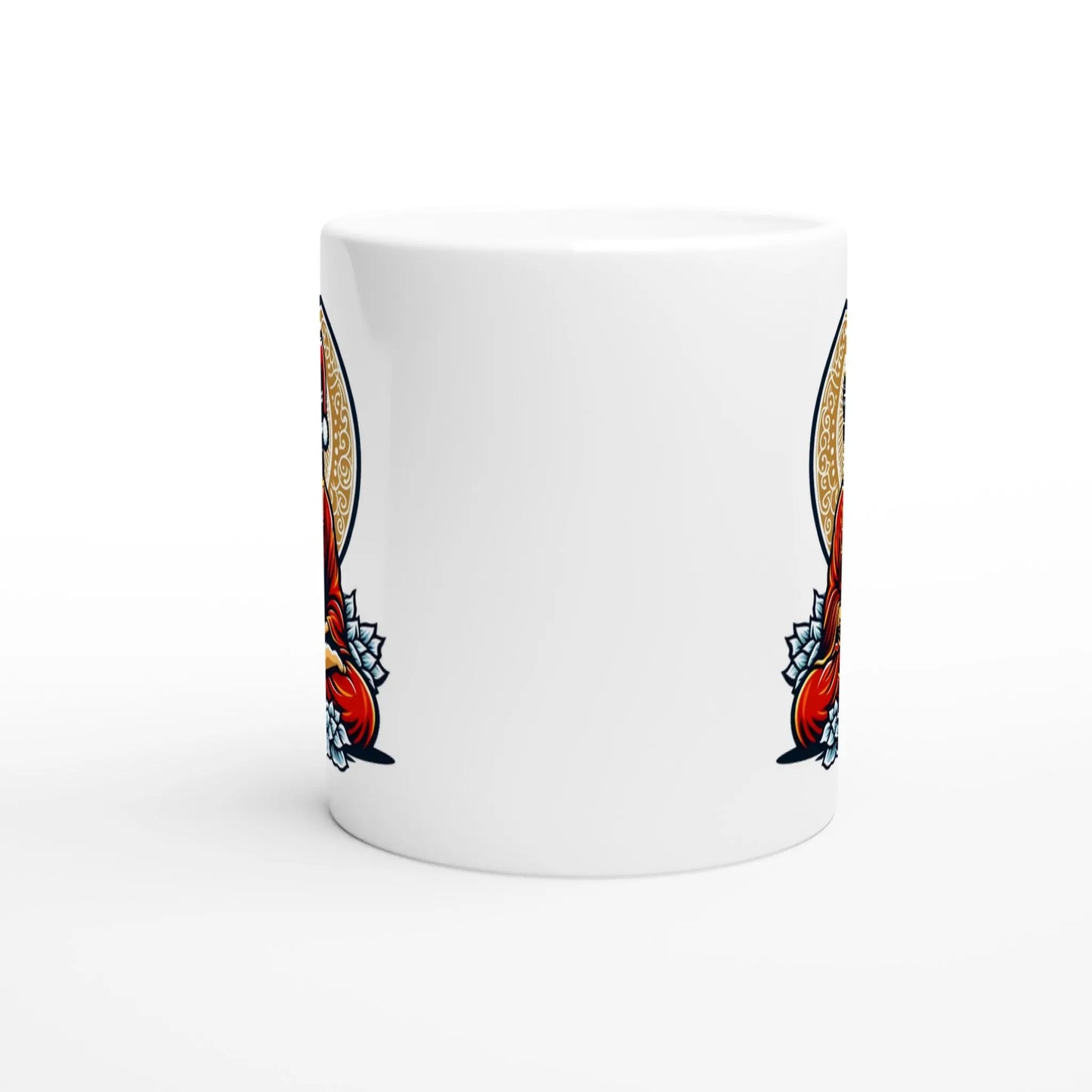 Buddha Weihnachtsmotiv Tasse weiß MFunke Shop