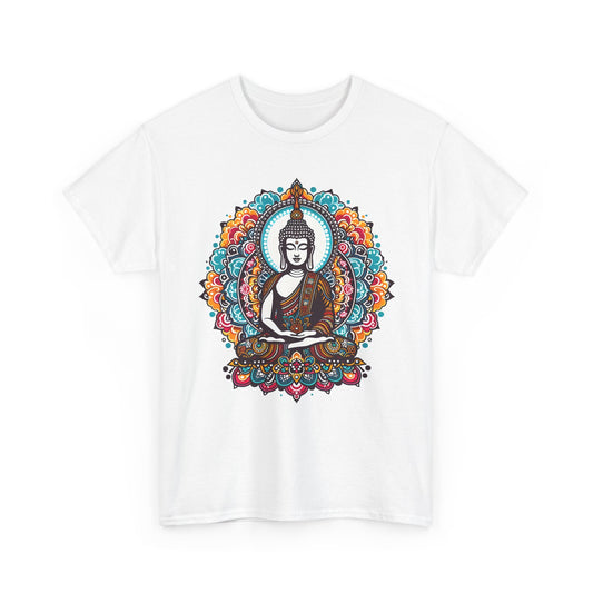 Buddha T-Shirt bunte Lotusblumen Unisex MFunke Shop