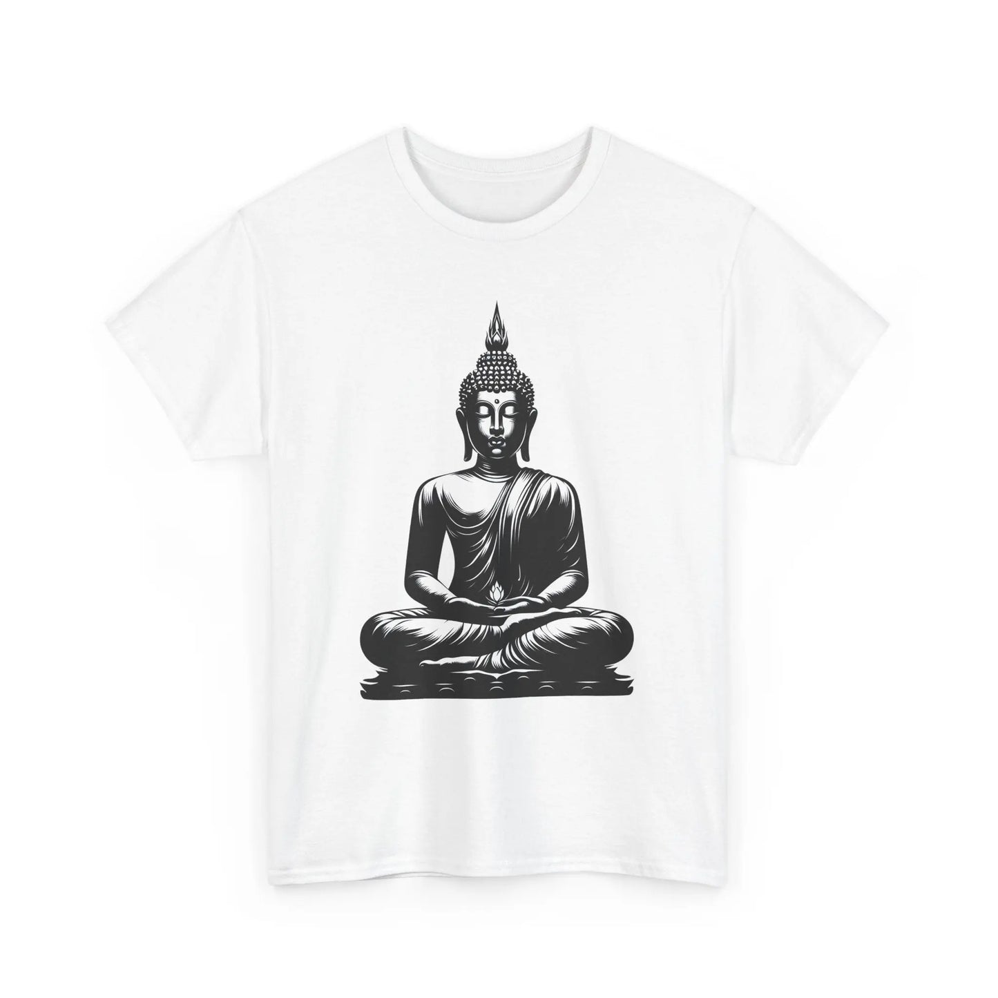 Buddha T-Shirt für Ruhe & Gelassenheit Unisex -  Weiß MFunke Shop