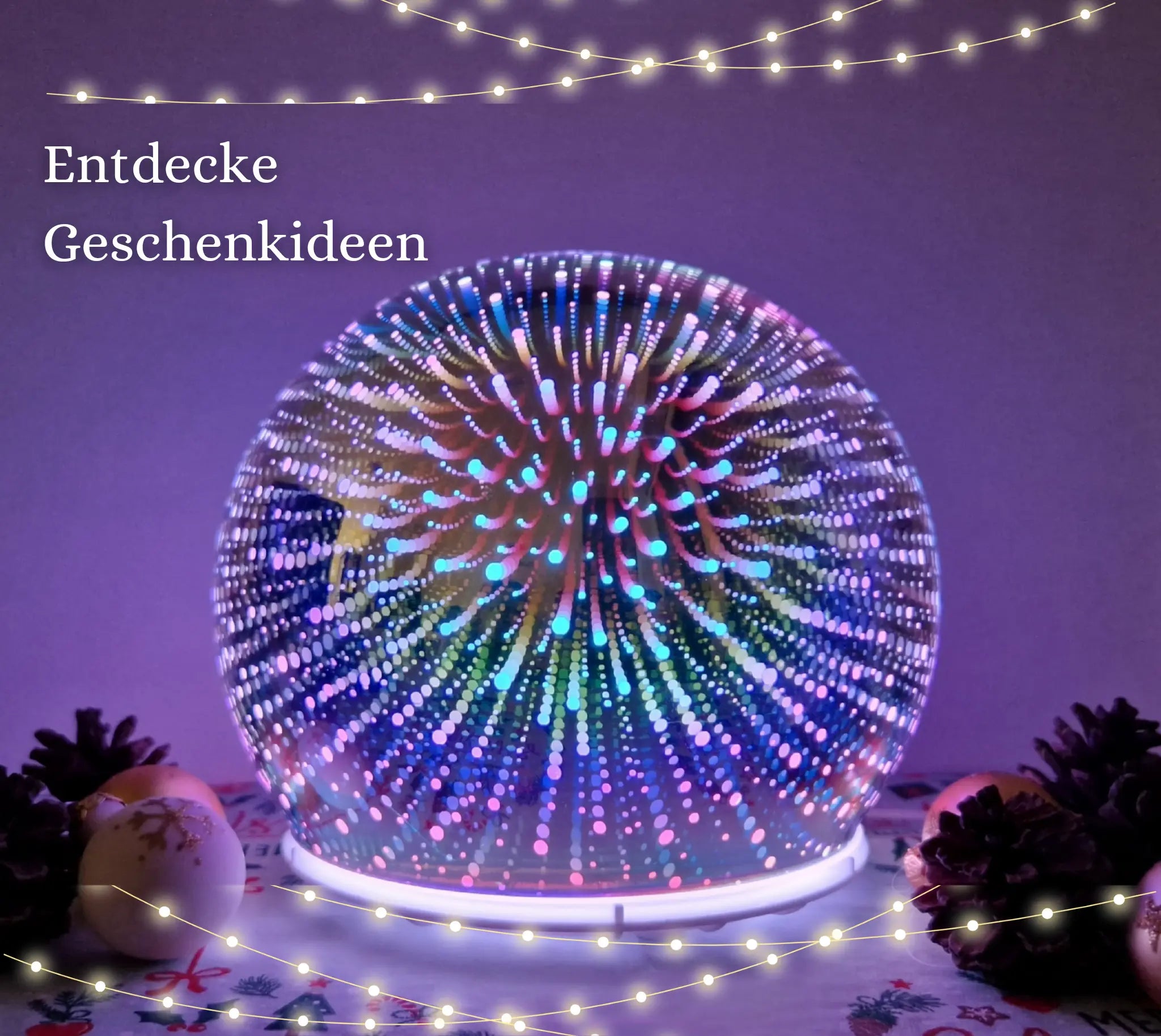 Aroma Diffuser Glaskugel 3D Geschenkideen MFunke Shop