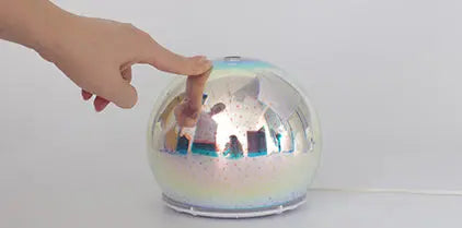 Aroma Diffuser Glaskugel für Duftöle Duftlampe Bedienung mit Fingerdruck MFunke Shop