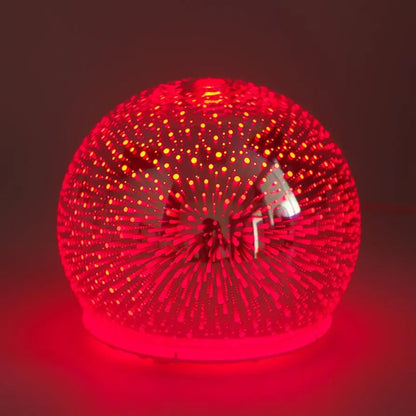Aroma Diffuser Glaskugel Duftöle Duftlampe rote LED Farbe MFunke Shop